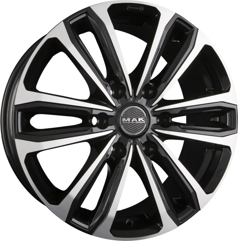 Alloy Wheel MAK Safari 6 Black Mirror 6.5x17" 6x120 ET50 middle hole 74.5