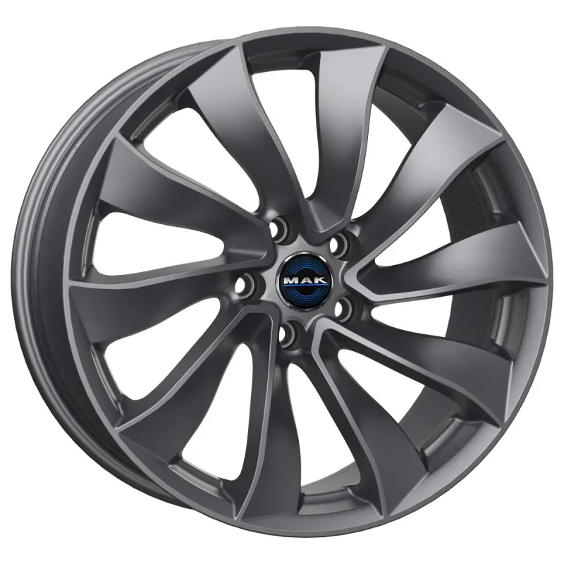 Alloy Wheel MAK Solar Gloss Gun Metallic 9.5x19" 5x114.3 ET45 middle hole 64.1