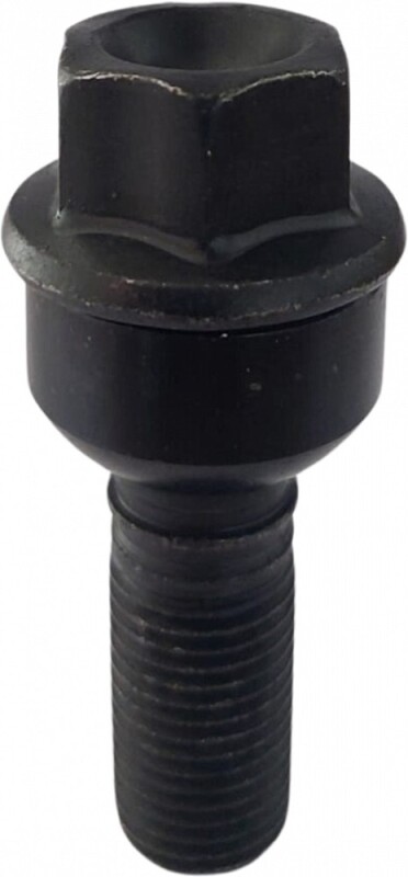 Болт pk14x1.50/34/19 (pk/r14. p64. ch19) черный. с конической шайбой (por)
