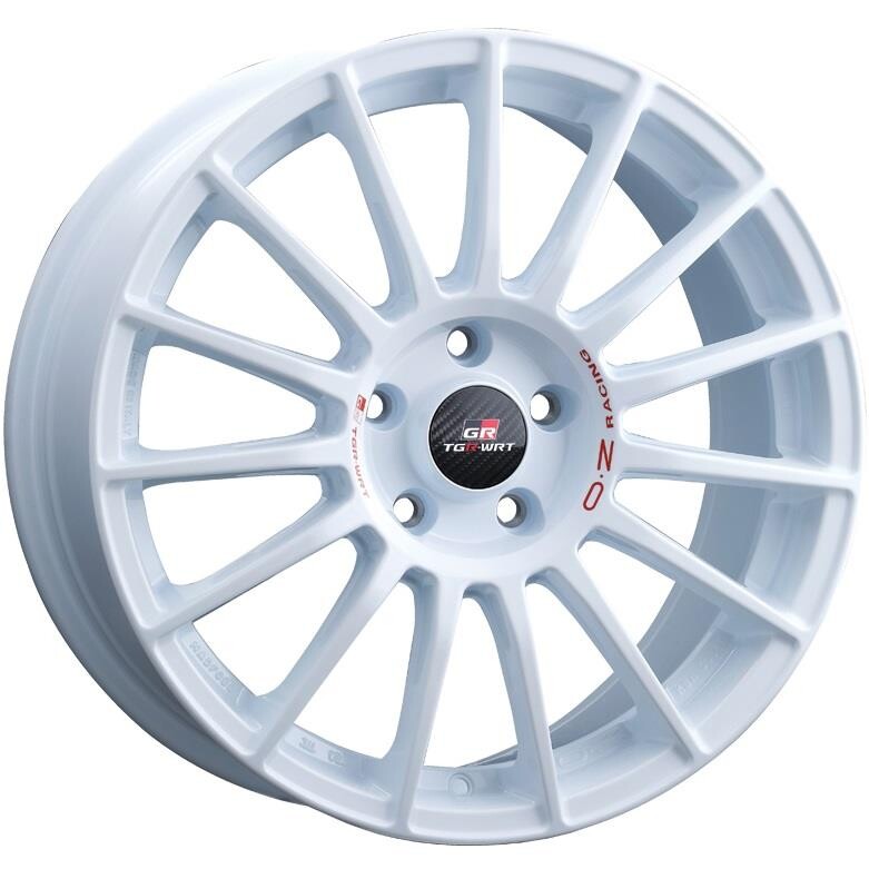 Alloy Wheel OZ Racing Superturismo TGR-WRT Race White + Red Lettering 8x18" 5x114.3 ET45 middle hole 75