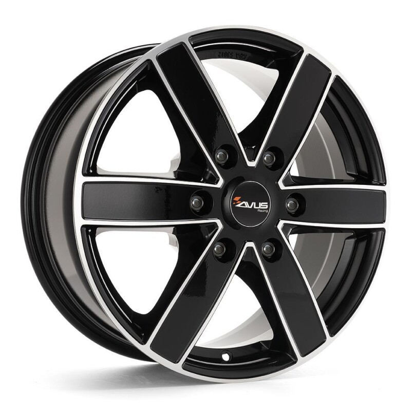 Alloy Wheel Avus AC-V61 Black Polished 6.5x16" 6x125 ET68 middle hole 74.1