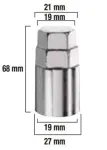 REHVIVÕTME ADAPTER, 21MM / 19MM 