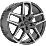 Литой диск MSW 52 Gloss Gun Metal Full Polished 8.5x20" 5x114.3 ET45 центральное отверстие 73.1