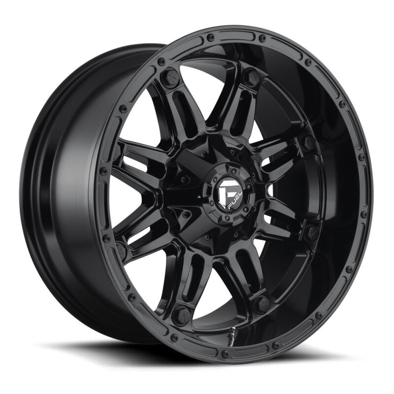 Литой диск Fuel D625 Hostage Gloss черный 9x18" 6x139.7 ET1 центральное отверстие 106.1