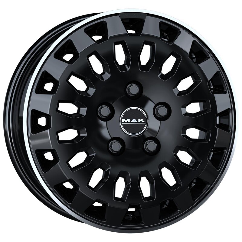 Литой диск MAK Overland Gloss черный зеркало Ring 6.5x16" 5x118 ET65 центральное отверстие 71.1