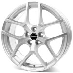 Литой диск Borbet Y Crystal Silver 7.5x17" 5x114.3 ET47 центральное отверстие 72.6