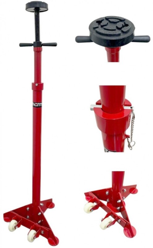 stand with pedal engine/box/shaft/silencer 750kg 1210-1860mm invento