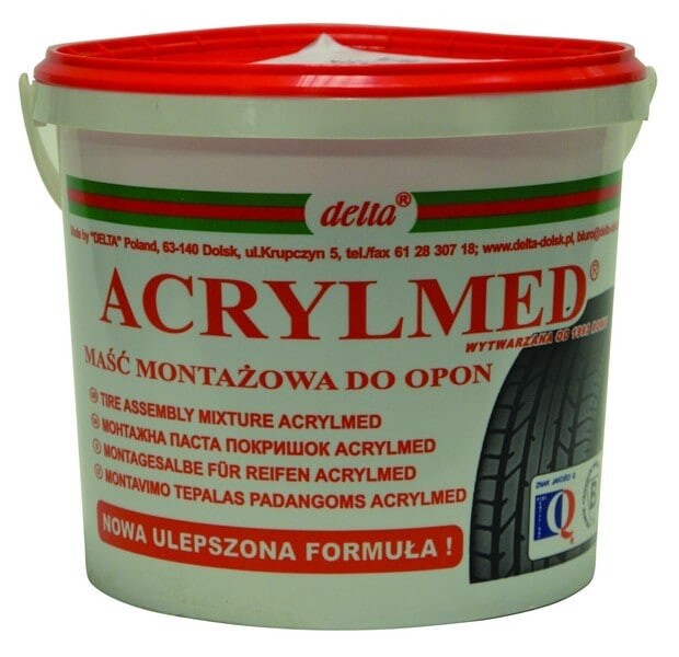 tire mounting paste delta acrylmed red 4kg with sealant