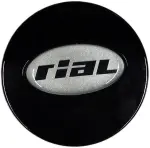 rial kapsel n281. must/hõbedane logo. 62.4-48-2.5 mm