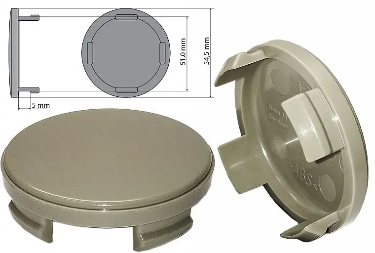 колпачок 53mm ( без логотипа), серый, ford-oe- на диск (oe- но:6m21-1003-aa)