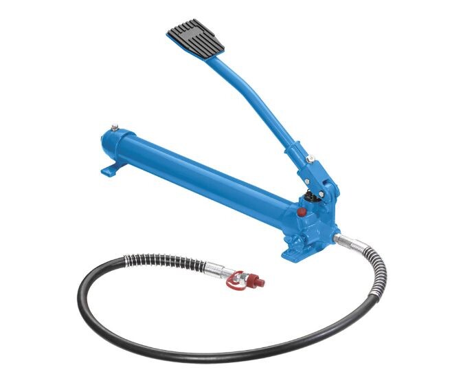 hydraulic foot pump 63,7 mpa, 1,5m hose fervi