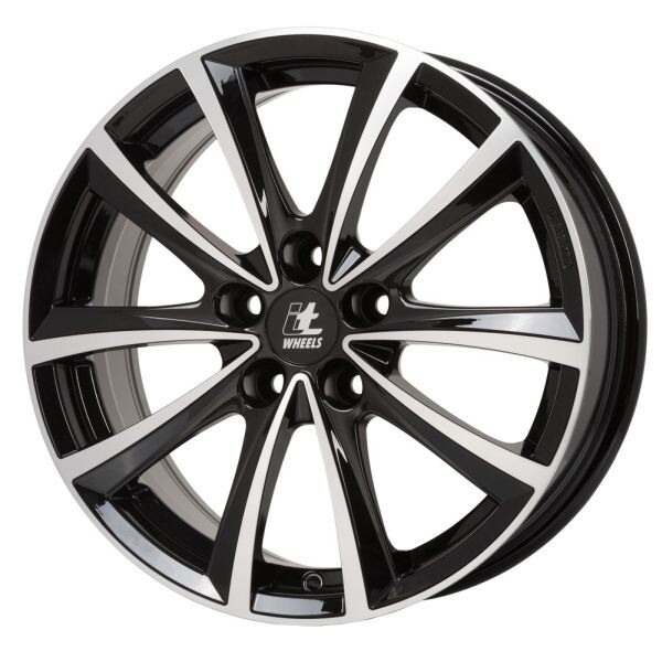 6.5x16, 5x108, CH 63,4, ET: 50; velg alumiinium ITWHEELS Elena Gloss must poleeritud