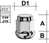 nut pkm12x1,25/30/19 ( closed, p30, ch19) (pk/r12) inox head