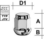 гайка pkm12x1,25/30/19 ( закрытый, p30, ch19) (pk/r12) inox головка