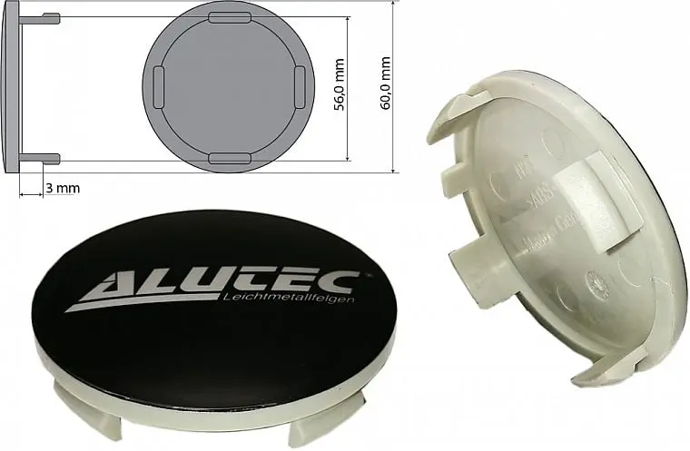 alutec kapsel n23 grafit 60mm haare