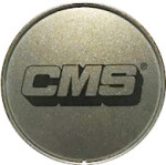 cms kapsel, hall metallik, must logo, 67mm