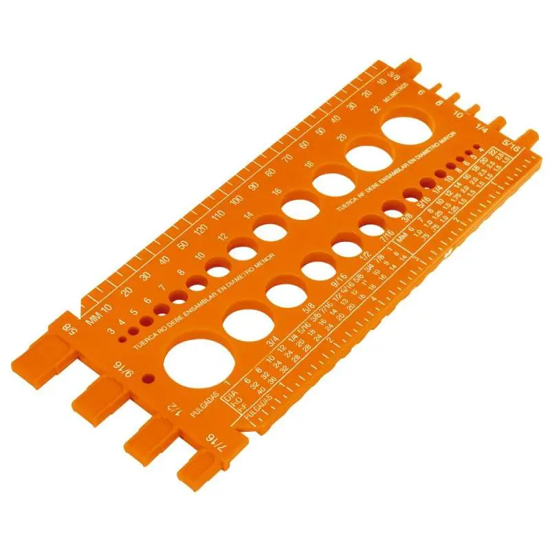 болты и гайки мерная пластина 225mm (диаметр, Длина, шага) Truper 10811