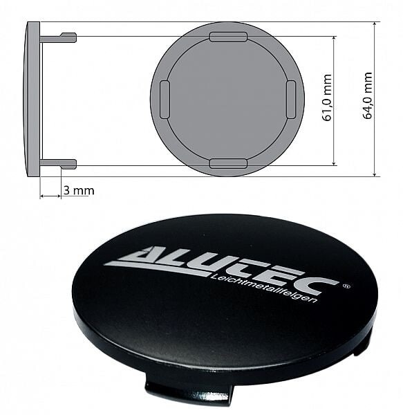 alutec колпачок n32 grafit/hopea 64mm