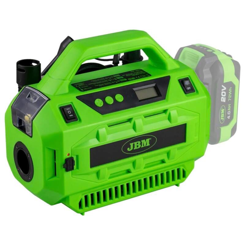 battery compressor 20v. max. 380l/min. max. 11bar. without brushes jbm