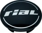 rial колпачок n59 блестящий-черный/серебристый логотип. 59.5mm