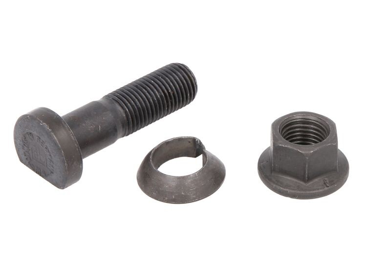 Ratta polt M14x1,5 x50/57,5mm (keerme pikkus 30mm, Fosfaadi muundamisega kaetud / Teras, kmpl.; pesuriga) sobib: MERCEDES O 309, T2/L, T2/LN1, VARIO, VARIO (B667, B670, B668), VARIO (B670) 01.68-