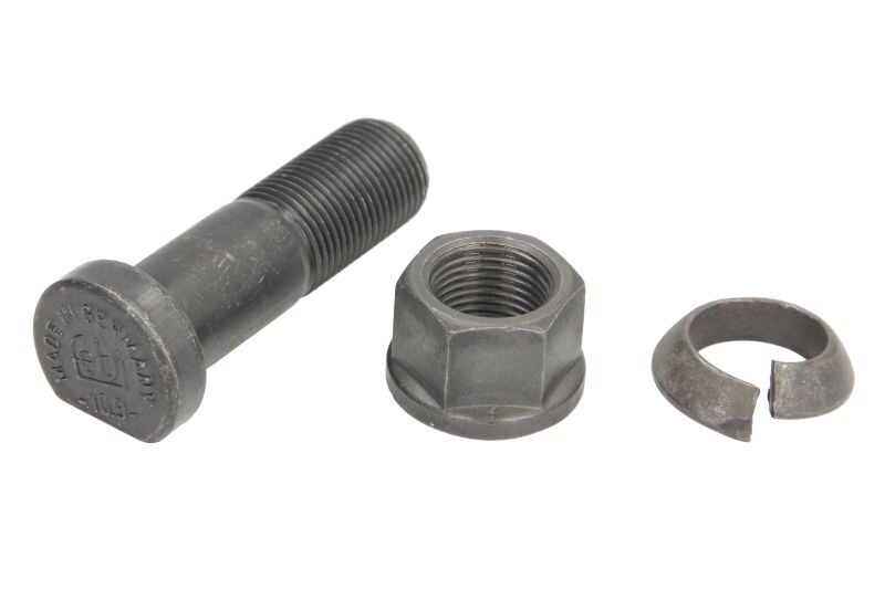Ratta polt Esiosa M18x1,5 x60/68,4mm (keerme pikkus 30mm, Fosfaadi muundamisega kaetud / Teras, kmpl.; pesuriga) sobib: MERCEDES LK/LN2, LP, O 309, T2/LN1, VARIO, VARIO (B667, B670, B668) 09.63-