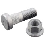 Ratta polt M22x1,5 x68mm (keerme pikkus 40mm, Galvaniseeritud, mutriga) sobib: SAF