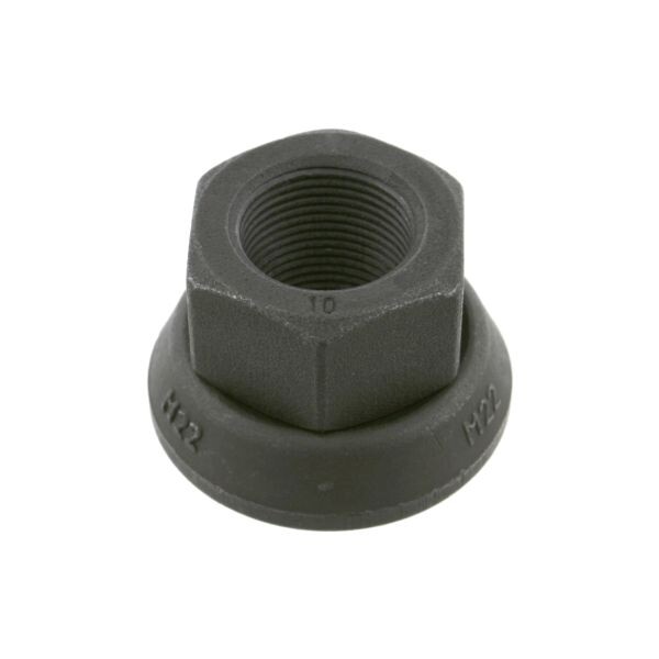 velg mutter esimene/tagumine M22x1,5 x30mm (fosfaat conversion kaetud / teras, open end) sobib: RVI C, D, K, PREMIUM 2, T; VOLVO 7300, 7700, 8300, 8500, 8700, 8900, 9400, 9500, 9700, 9900, B12, B7 01.92-