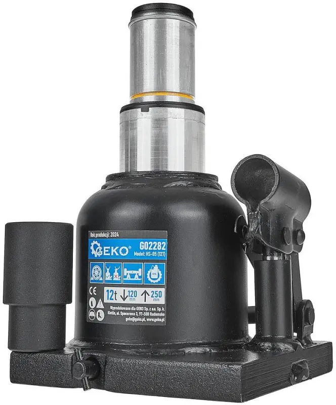 низкий домкрат 12t 120-250mm. teleskoopsilinder geko