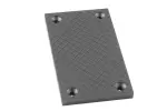 rubber pad, rectangle, quantity: 1 pc, length: 120mm,