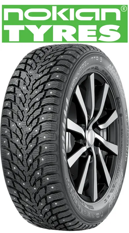 Sõiduauto naastrehv 225/55R17 101T NOKIAN Hakkapeliitta 9 XL