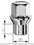 гайка mh12x1,25/36/29,5 (ch19, 17,3/12,0 втулка) конус 60° инструмент 19mm D101