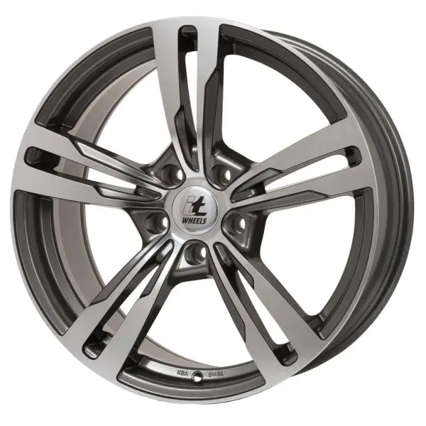   9.5x21, 5x108, CH 63,4, ET: 35; диск алюминия ITWHEELS Anna Gloss anthracite полированный