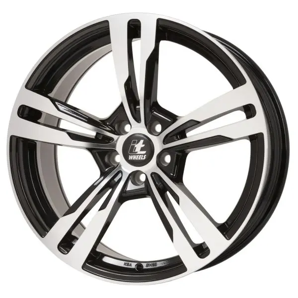   9.5x21, 5x120, CH 74,1, ET: 40; диск алюминия ITWHEELS Anna Gloss черный полированный