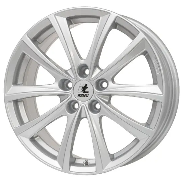   7.0x16, 5x112, CH 66,7, ET: 52; диск алюминия ITWHEELS Elena блестящий серебристый