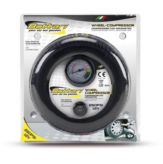 Kummikompressor "velg" 12V 260psi