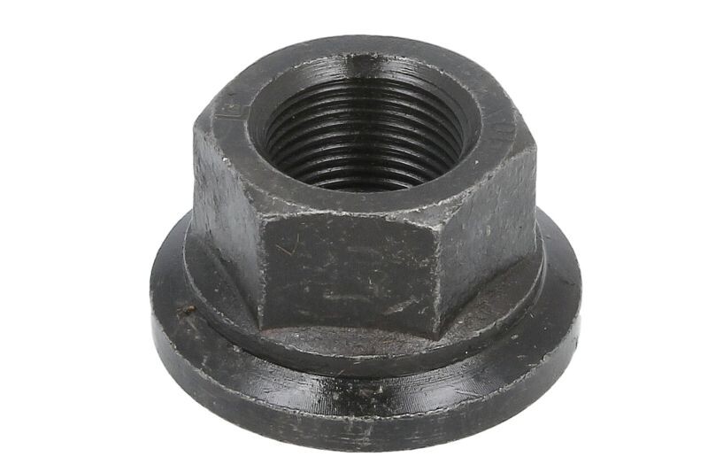 Wheel nut front/rear M22x1,5 x27mm (Galvanised / Steel, open end) fits: IVECO EUROCARGO V, MAGELYS, STRALIS I, STRALIS II, S-WAY, TRAKKER I, TRAKKER II, URBANWAY, X-WAY; MAN E2000, LION´S STAR