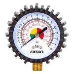 mechanical pressure gauge 1/4" thread 16 bar Amio