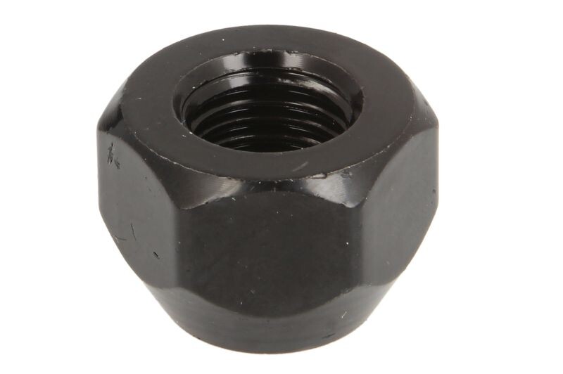 nut wheel front - rear M12x1,5 (cone, nut otwarta black)