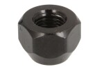 nut wheel front - rear M12x1,5 (cone, nut otwarta black)