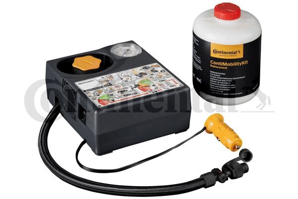 Rehvikompressor ContiMobility kit koos rehviparandusvahuga 450ml.