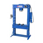 hüdraulilis-pneumaatiline töökojapress 50t manomeeter, topeltpumbaga t61250pb