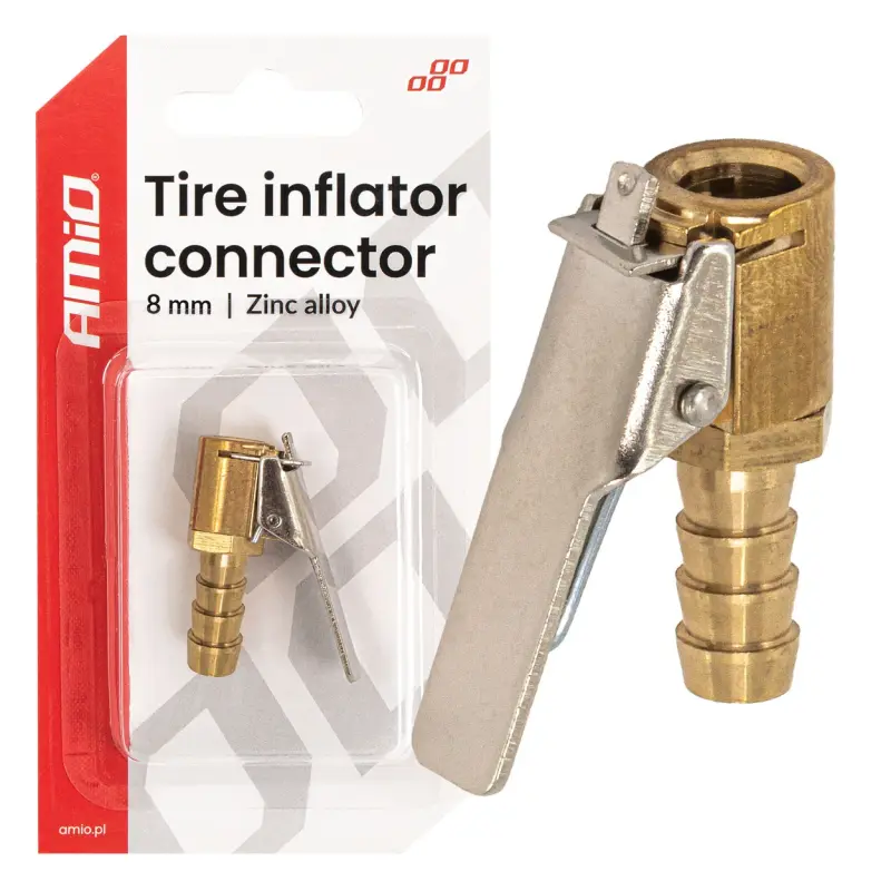 Tire Air Chuck zinc alloy 8mm Amio