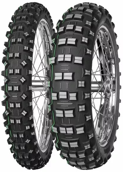 [2000026401101] Krossirehvid MITAS 120/90-18 TT 65M TERRA FORCE-EF SUPER LIGHT зеленый задняя