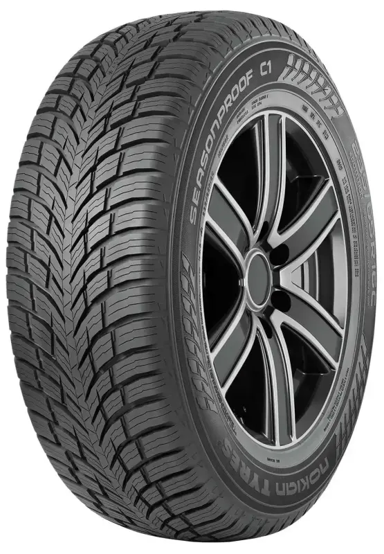 T433515, SeasonProof C1, NOKIAN, all year round, Van tyre, C, 3PMSF, M+S, marking: fuel efficiency - C, grip wet - A, rolling noise and resistance measurement class - 72 dB (B) grip in snow - J