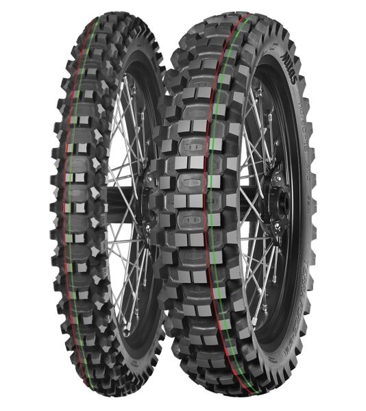 [70000931] Cross/enduro tyre MITAS 80/100-21 TT 51M TERRA FORCE-MX MH Front NHS; red & green stripe