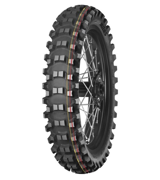 DOT23 [70000949] Cross/enduro tyre MITAS 90/90-21 TT 54M TERRA FORCE-MX SM Front NHS; red & yellow stripe