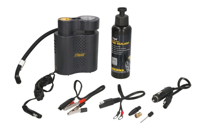 lihtne Rider - KOMPRESSOR Mootorratta 12V + rehvi remondi hermeetik