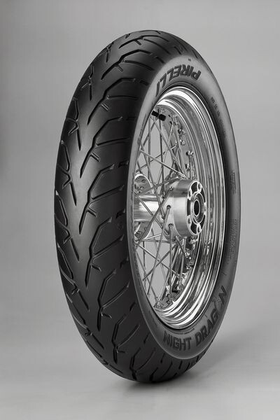 [2211300] Chopper/cruiser tyre PIRELLI 130/70R18 TL 63V NIGHT DRAGON front part